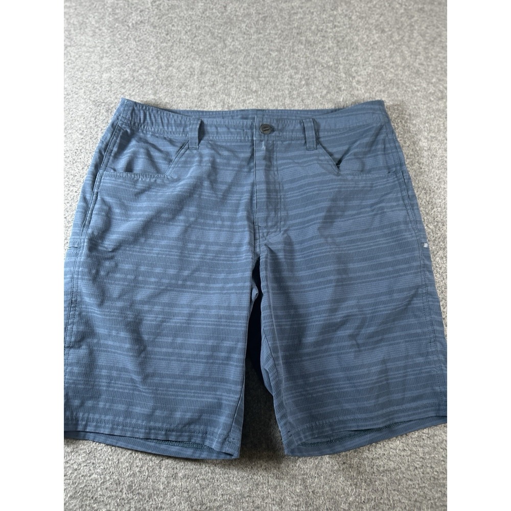 Kuhl Technical Hiking Shorts Men's Size 36Blue Micro Stripe Outdoors